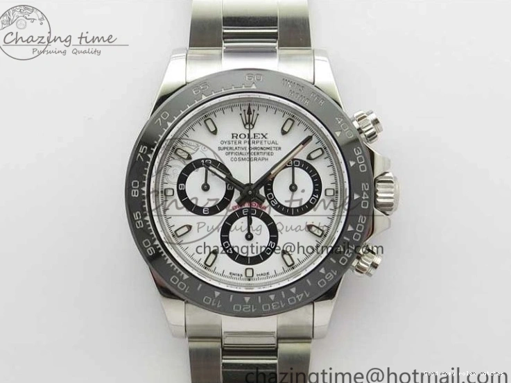 Bezel White Sustainable 116500 Noob Edition on Bracelet Ceramic Best A SS Dial 1:1 2980 Daytona 1218